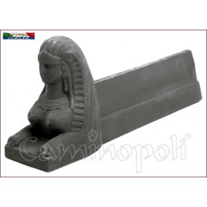 Alari in Ghisa con soggetto Sfinge A133