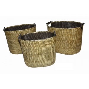 Cesta portalegna in rattan L149M