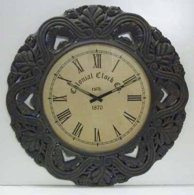 Orologio antico da Parete V161 sopra Camino Legno